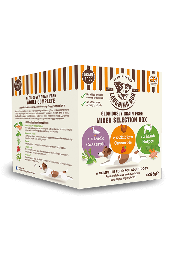Laughing Dog Grain Free Multipack Dog Food - 4 x 395g